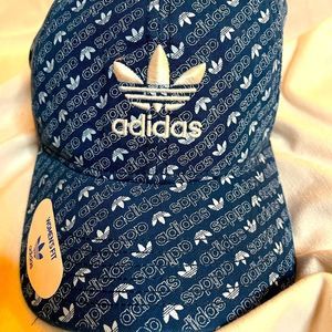 Adidas Originals Women Relaxed Adjustable Cap Hat Monogram Print New With Tags